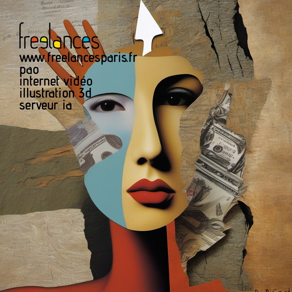 Pao mise en page internet vidéo illustration 3d serveur IA générative AI freelance paris studio de création magazines 49v6t9w0